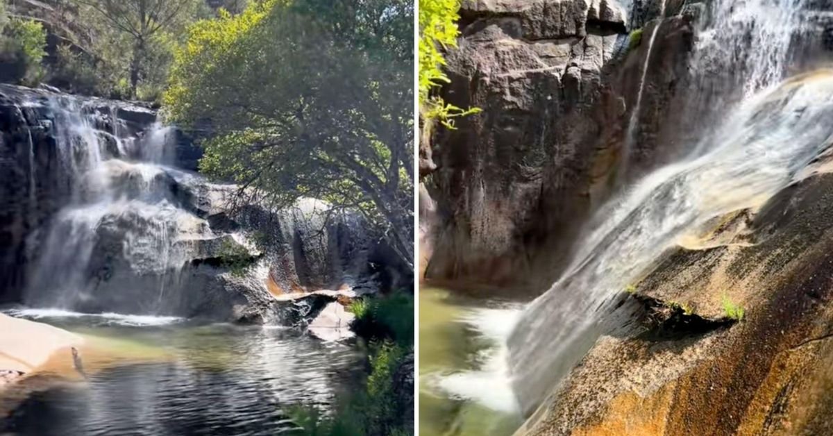 Un escondido lugar para bañarse bajo cascadas en Ourense enamora en redes: 