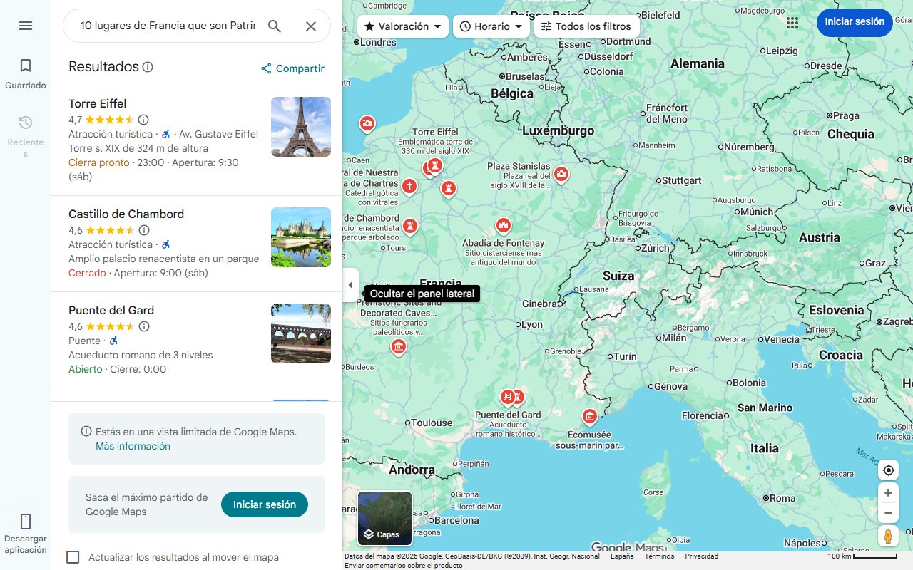 Mapa de 10 lugares de Francia que son Patrimonio de la Humanidad y que pocos conocen