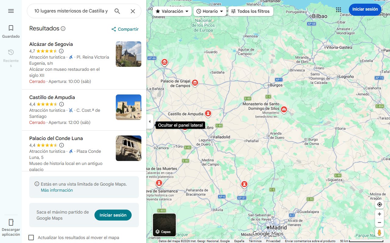 Mapa de 10 lugares misteriosos de Castilla y León: rincones que aún guardan secretos