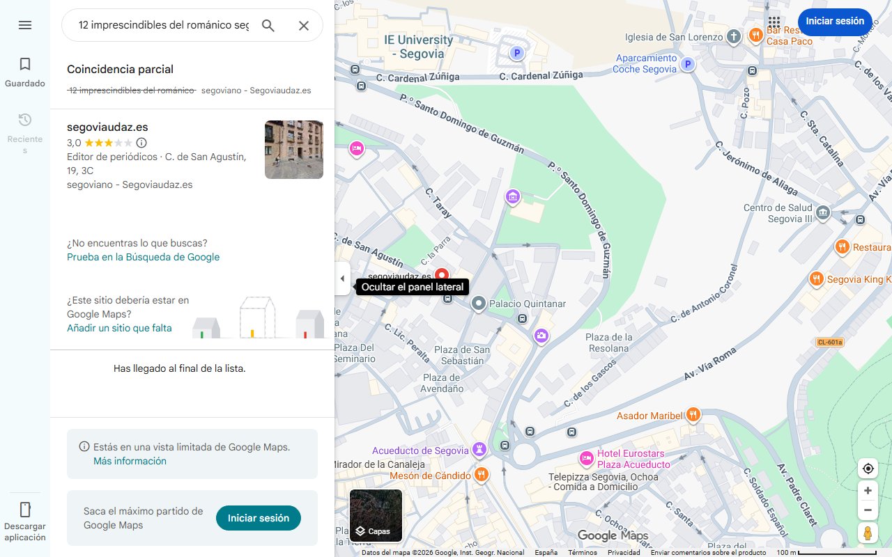 Mapa de 12 imprescindibles del románico segoviano - Segoviaudaz.es