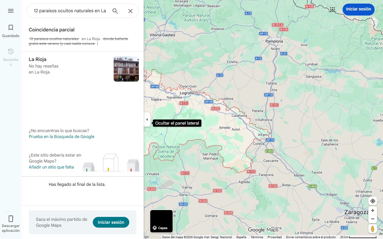 Mapa de 12 paraísos ocultos naturales en La Rioja donde bañarte gratis este verano (y casi nadie conoce)