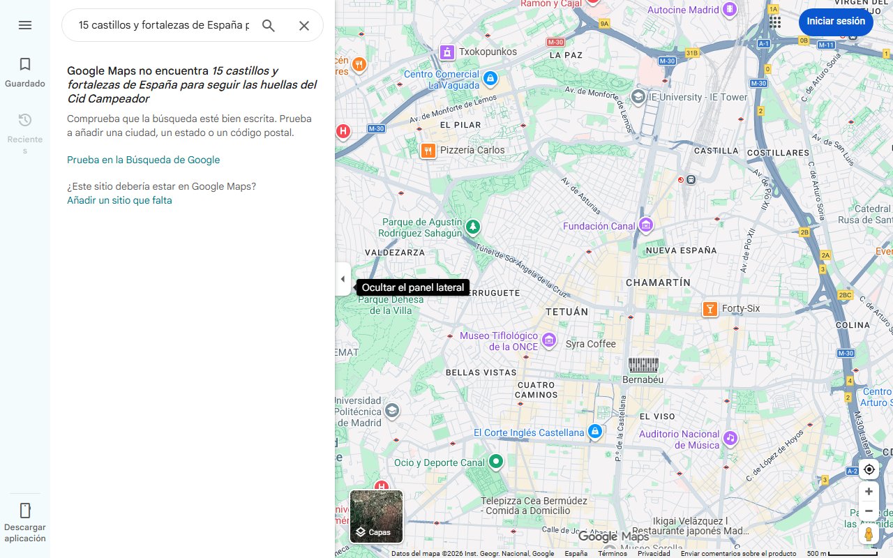 Mapa de 15 castillos y fortalezas de España para seguir las huellas del Cid Campeador