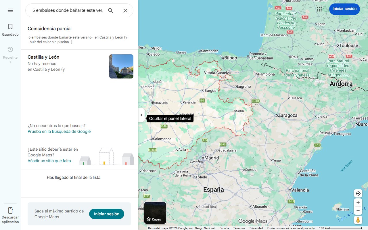 Mapa de 5 embalses donde bañarte este verano en Castilla y León (y huir del calor sin piscina)