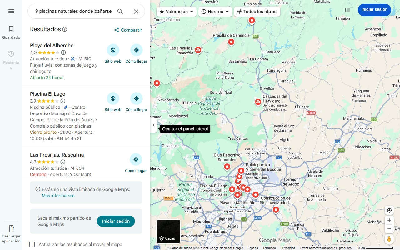 Mapa de 9 piscinas naturales donde bañarse en Madrid: las mejores playas de interior