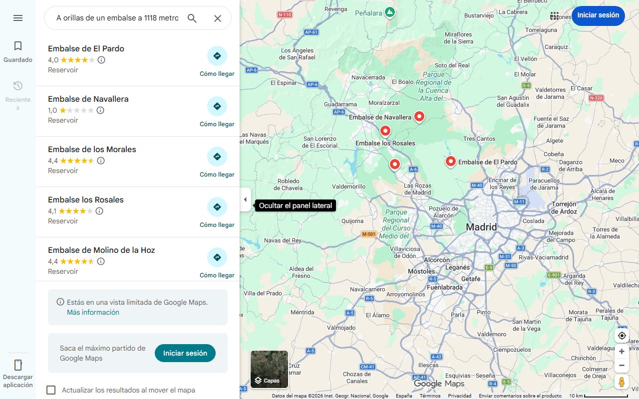 Mapa de A orillas de un embalse a 1118 metros sobre el nivel del mar: el desconocido pueblo de Huesca con un paisaje espectacular