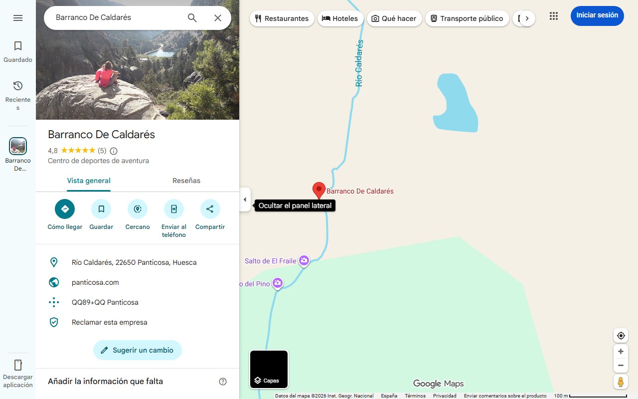 Mapa de Aguas turquesa entre barrancos: la preciosa piscina natural galardonada con una Bandera Azul en Castellón