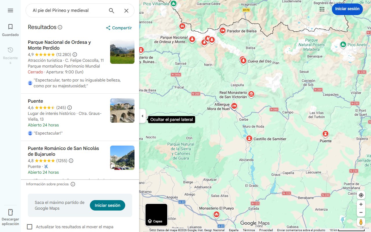 Mapa de Al pie del Pirineo y medieval: el increíble pueblo de Huesca que es el paraíso de los senderistas dentro de un parque nacional