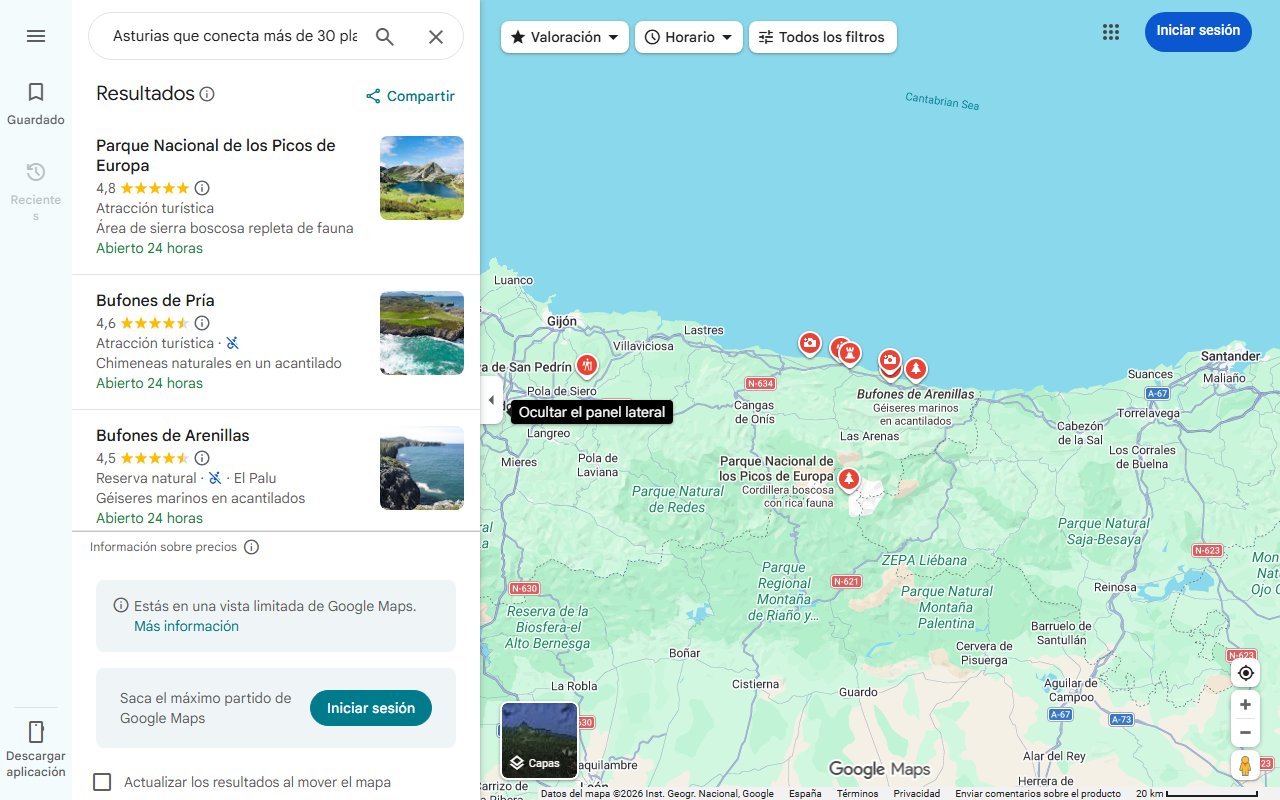 Mapa de El pueblo de Asturias que conecta más de 30 playas con montañas en solo 56 kilómetros
