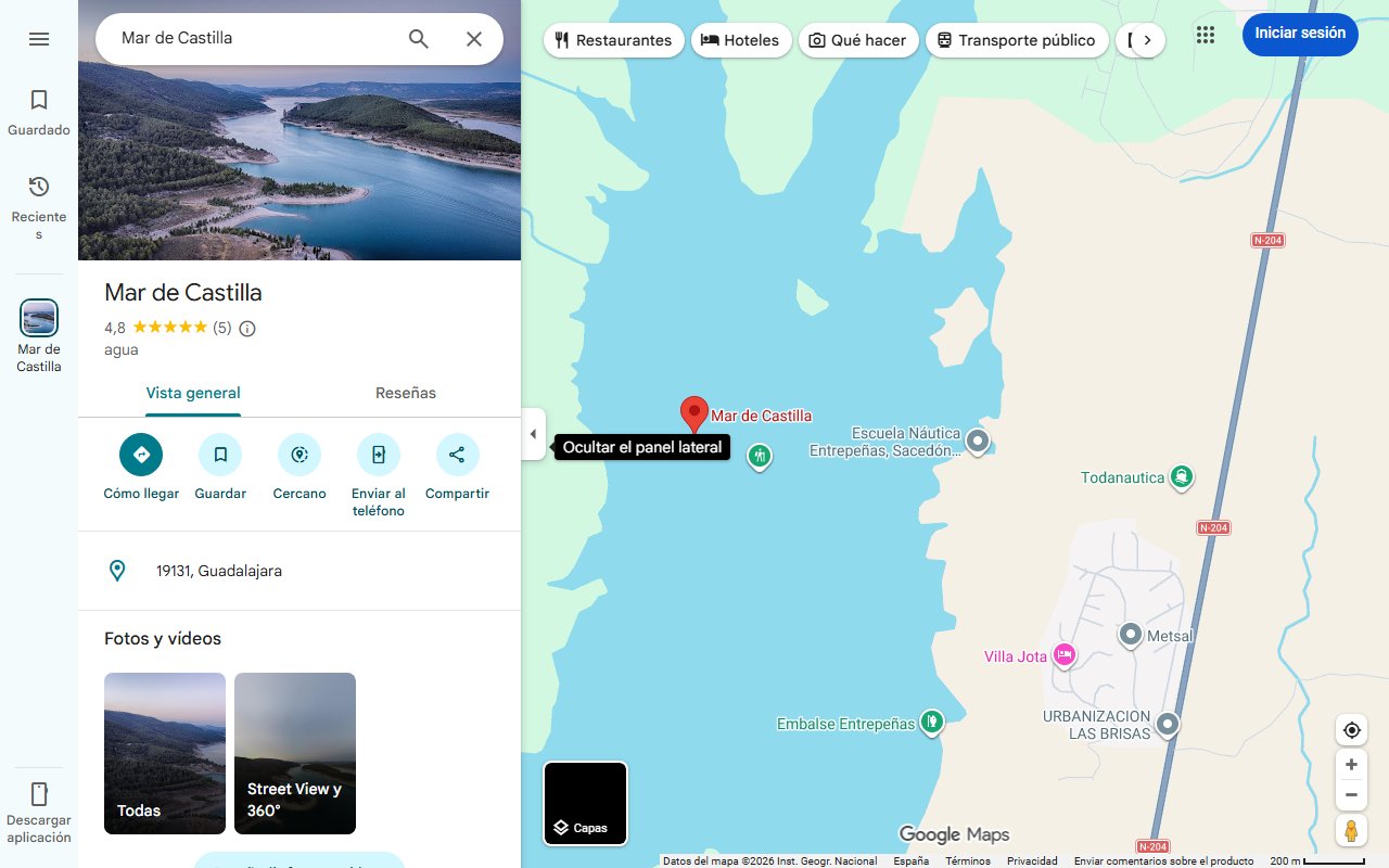Mapa de Así es «el mar de Castilla y León», el lago más grande de España y un lugar perfecto para refrescarse