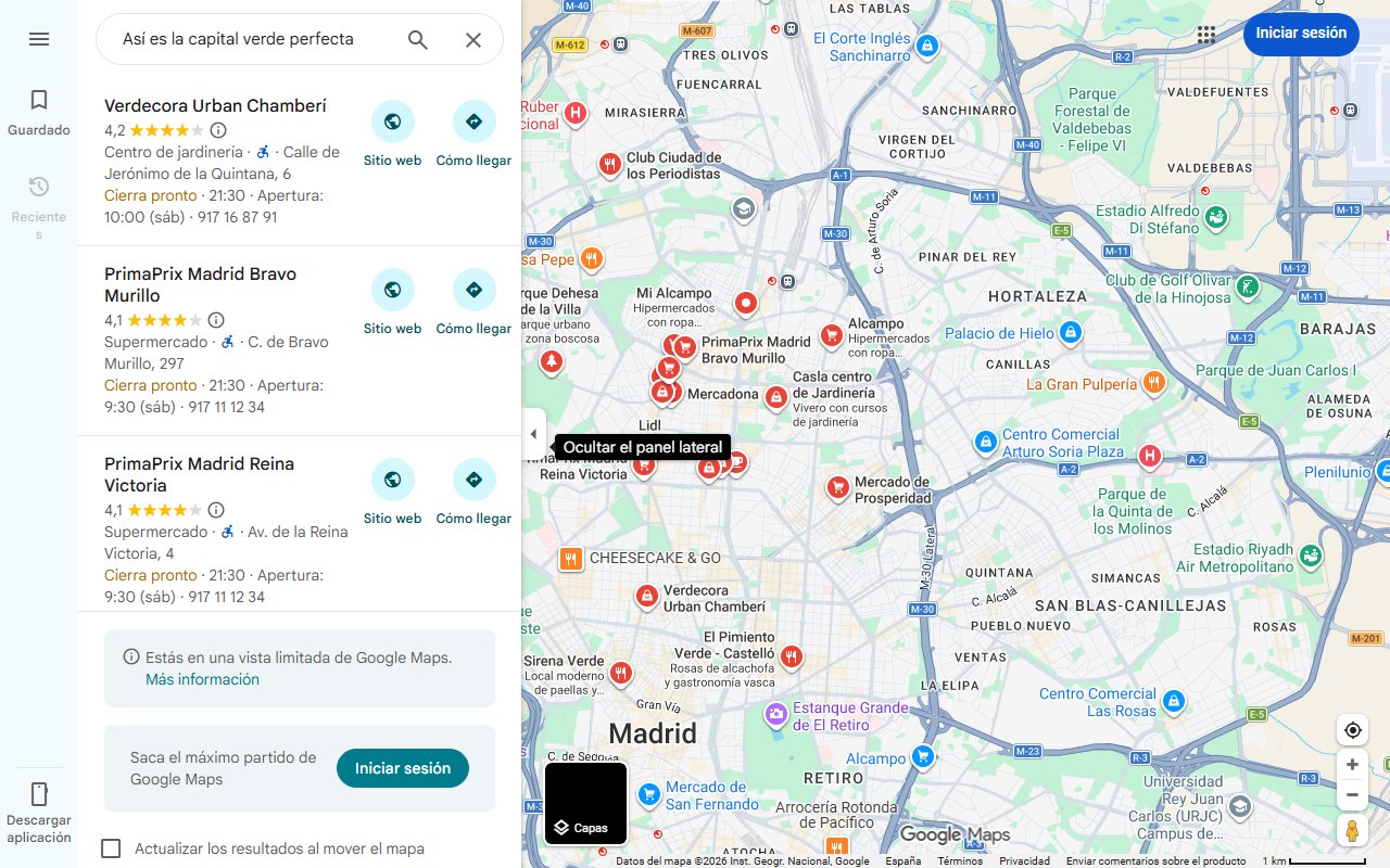 Mapa de Así es la capital verde perfecta: está en España y es un destino ideal para el “slow travel”