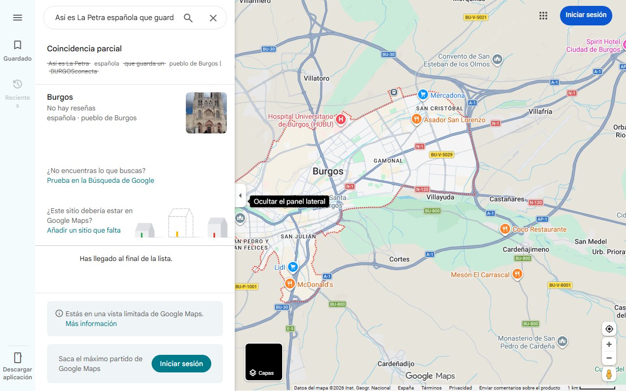 Mapa de Así es La Petra española que guarda un pueblo de Burgos | BURGOSconecta