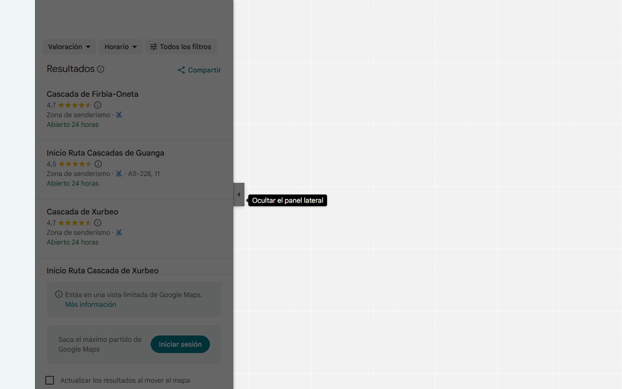 Mapa de Así es la ruta sencilla donde verás las tres cascadas más bonitas de Asturias