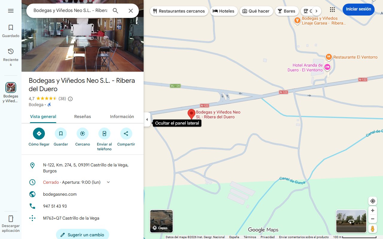 Mapa de El pueblo de Burgos que ha sido premiado por su singular barrio de bodegas | BURGOSconecta