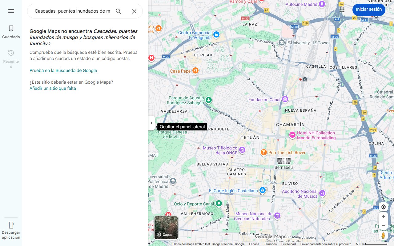 Mapa de Cascadas, puentes inundados de musgo y bosques milenarios de laurisilva: la ruta más bonita para hacer en invierno