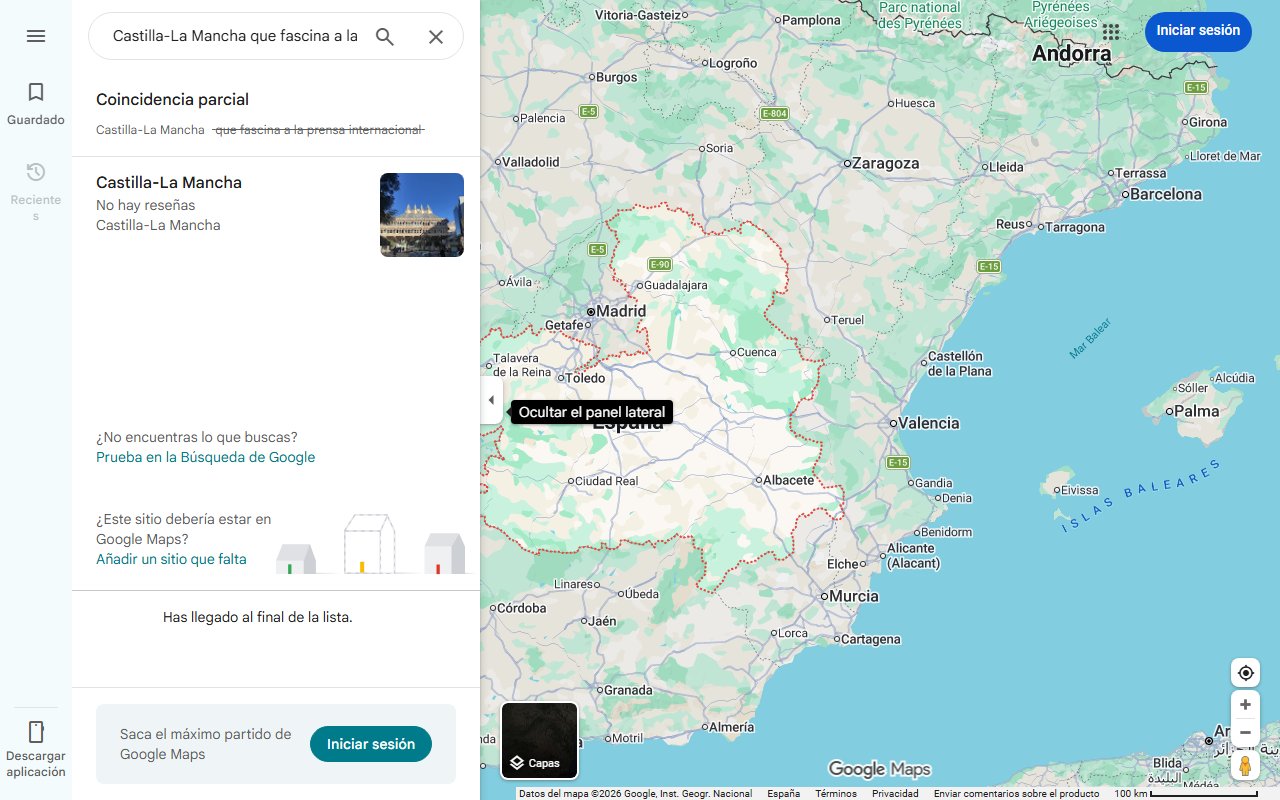Mapa de El pueblo de Castilla-La Mancha que fascina a la prensa internacional: un paisaje que deja sin aliento