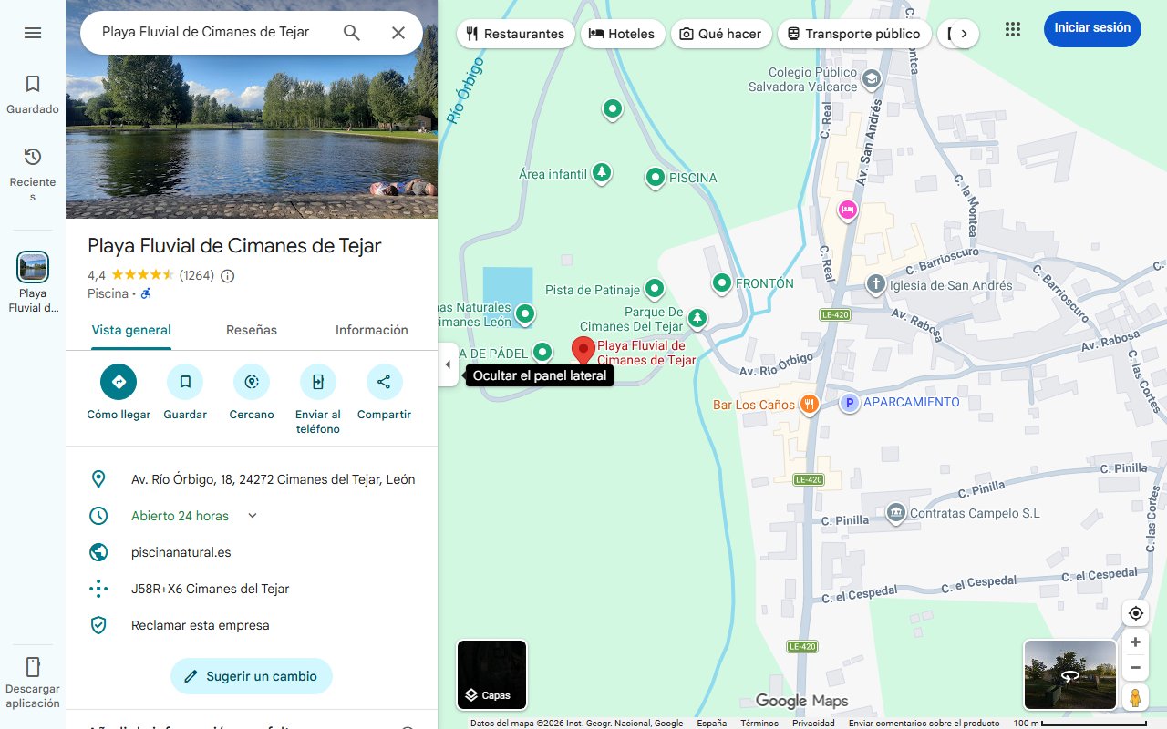 Mapa de El pueblo de Castilla y León ideal para huir del calor en verano: un paraíso de verde con una playa fluvial perfecto para refrescarse