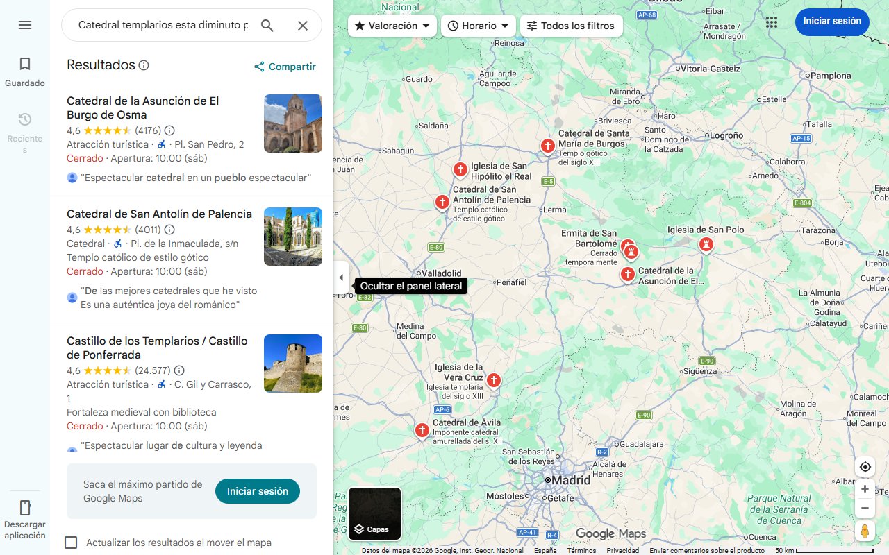 Mapa de Catedral templarios esta diminuto pueblo castilla y leon y es patrimonio humanidad 22271