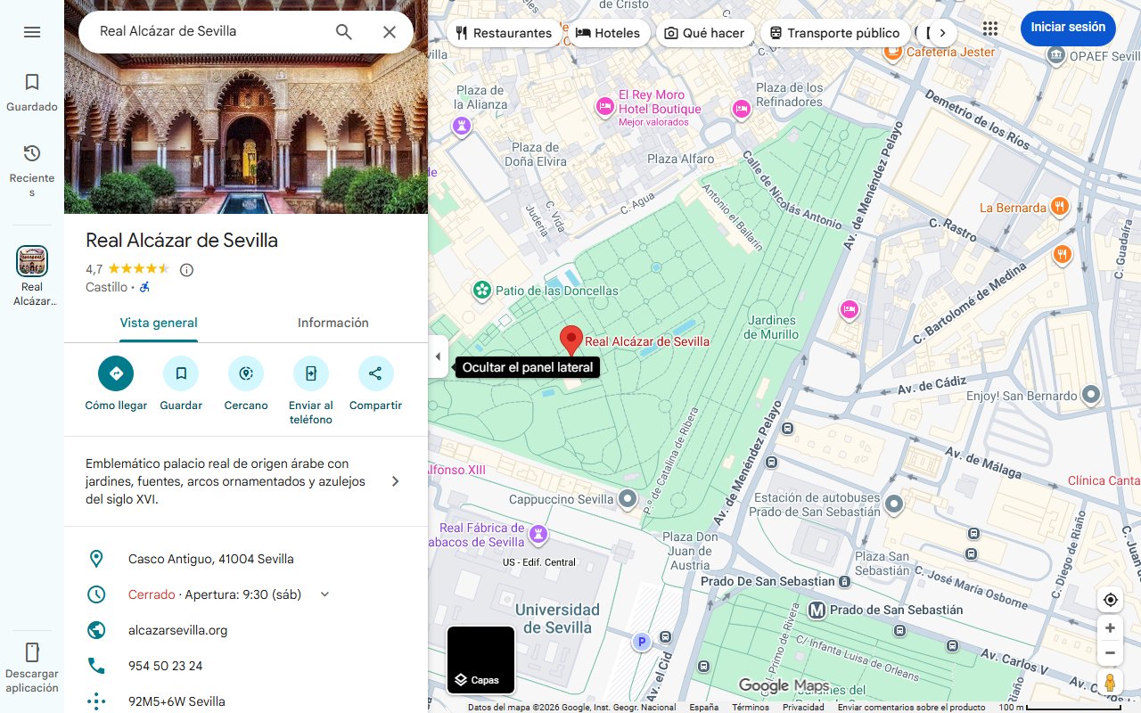 Mapa de Cinco rincones secretos de Sevilla que son un remanso de paz cuando suben las temperaturas