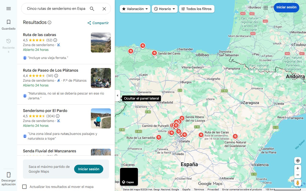 Mapa de Cinco rutas de senderismo en España que puedes hacer fácilmente si no estás acostumbrado a hacer deporte