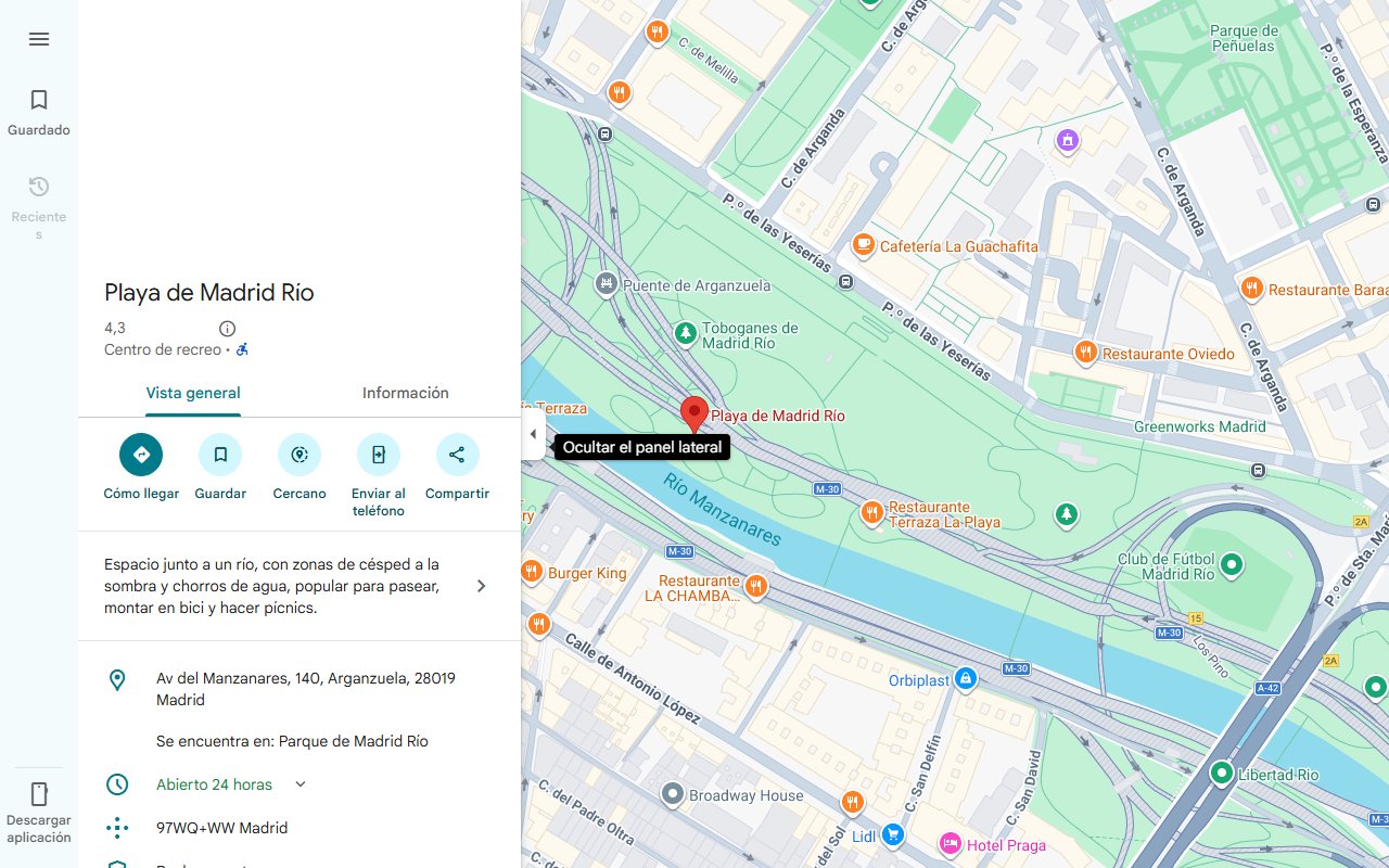 Mapa de Cuatro “playas” para hacer frente a un verano adelantado en Madrid