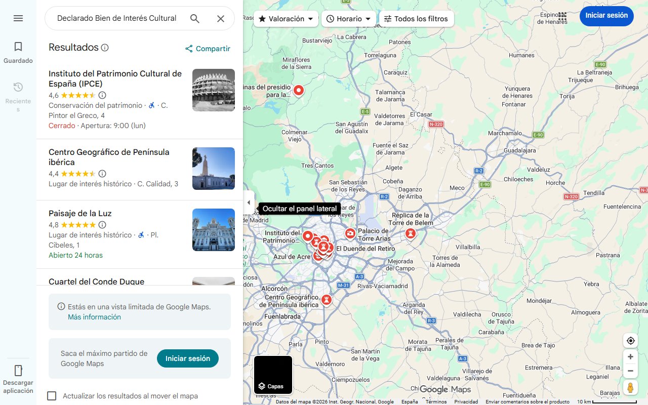Mapa de Declarado Bien de Interés Cultural: el pueblo que vive dentro de un castillo en un parque natural de ensueño