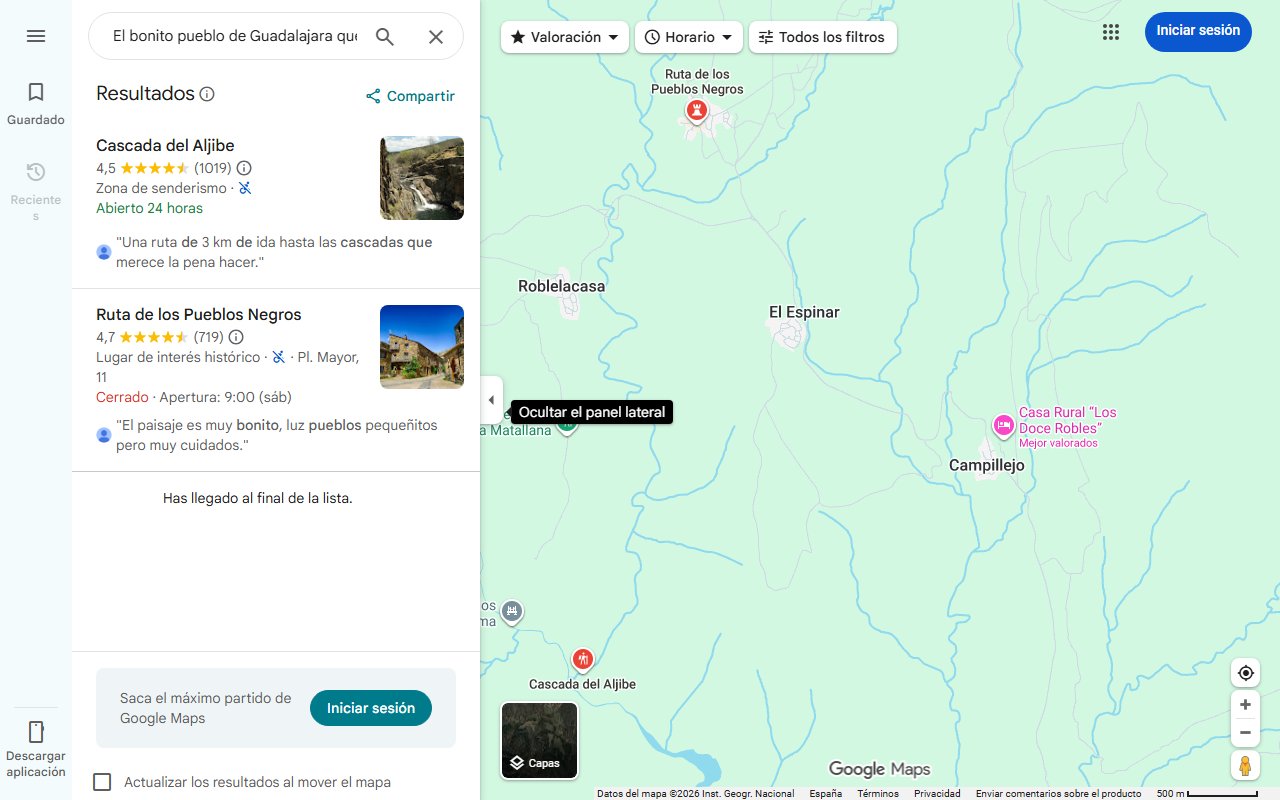 Mapa de El bonito pueblo de Guadalajara que se destaca por sus 