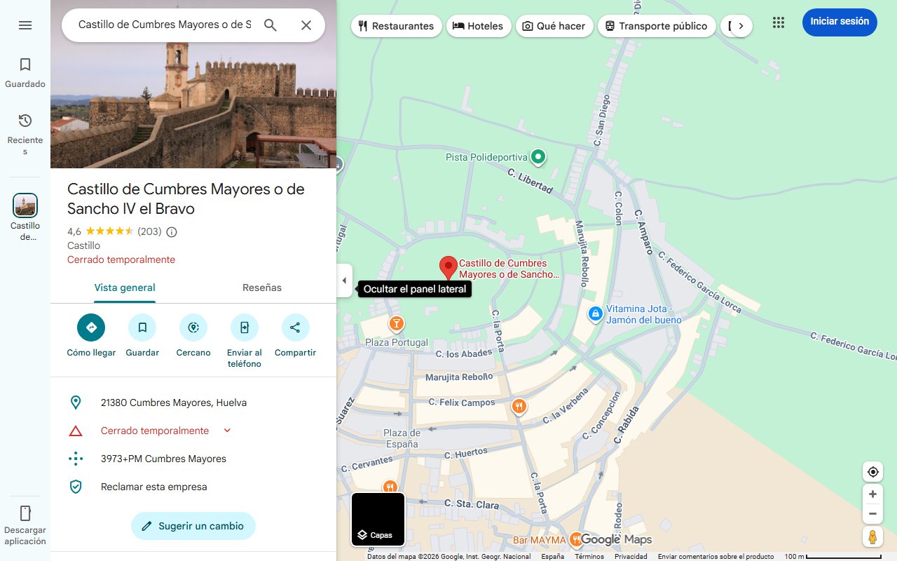 Mapa de El Castillo de Sancho VI, sorpresa arqueológica