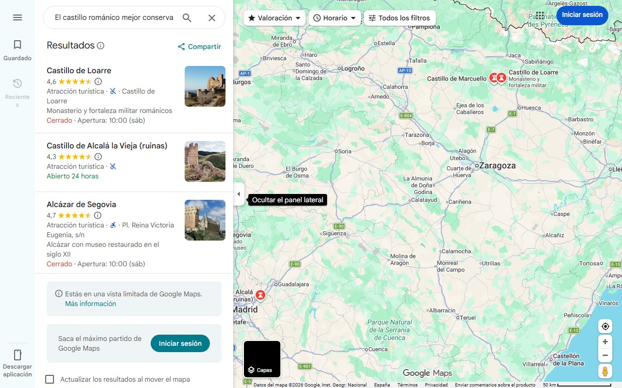 Mapa de El castillo románico mejor conservado de Europa está en España: una fortaleza magnífica en un pueblo de 300 habitantes