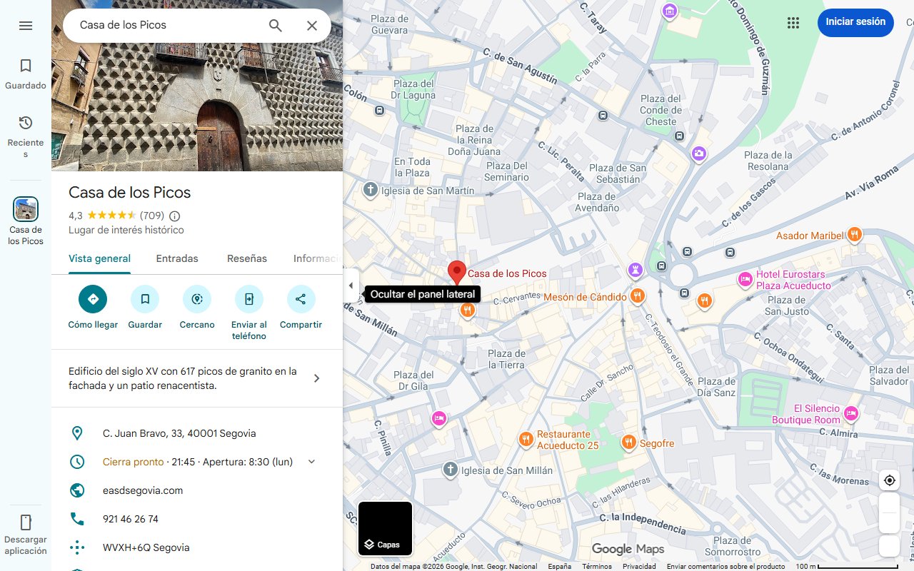 Mapa de El curioso pueblo segoviano de las siete puertas y sus siete llaves para entrar