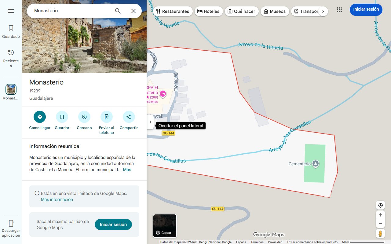 Mapa de El desconocido pueblo de una de las provincias más infravaloradas de España: con un antiguo monasterio cisterciense que puedes visitar gratis en junio