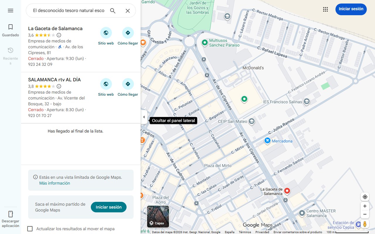 Mapa de El desconocido tesoro natural escondido en Salamanca con dos preciosas cascadas dignas de postal | La Gaceta de Salamanca