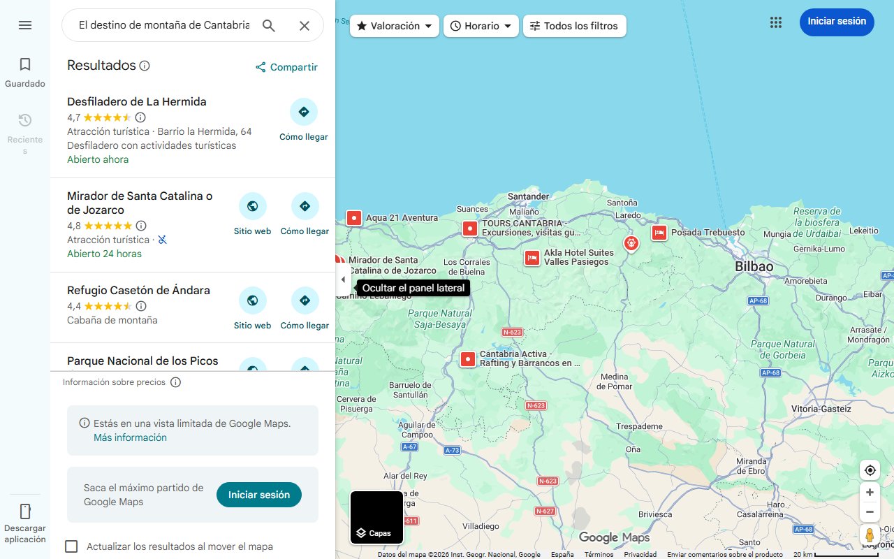 Mapa de El destino de montaña de Cantabria que es perfecto para huir de la ola de calor: a los pies de los Picos de Europa y atravesado por dos ríos