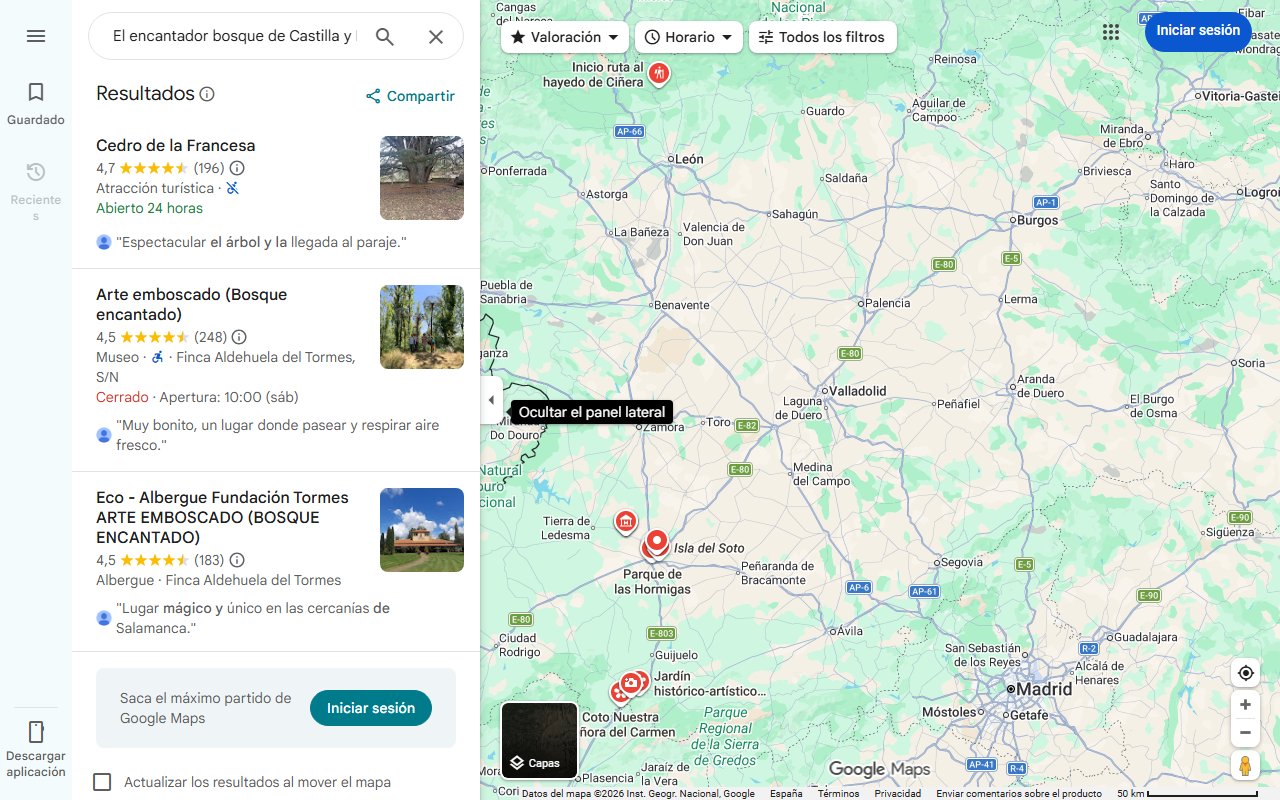 Mapa de El encantador bosque de Castilla y León que presume de sus mágicos árboles milenarios | La Gaceta de Salamanca