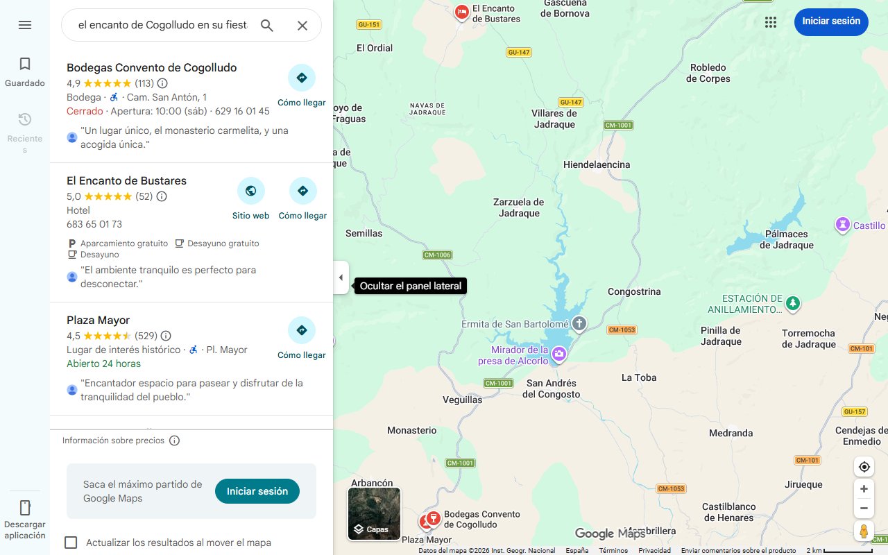 Mapa de Descubre el encanto de Cogolludo en su fiesta más histórica