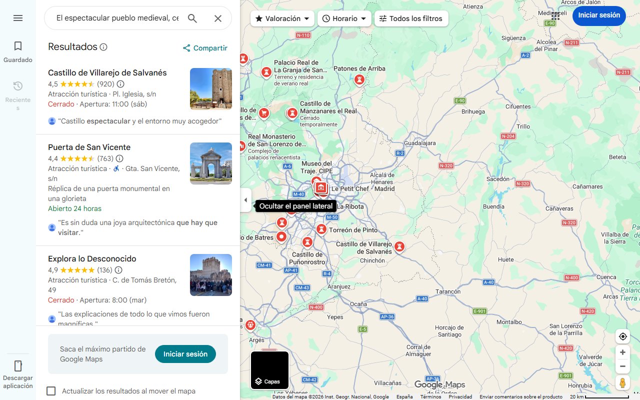 Mapa de El espectacular pueblo medieval, cerca de Madrid, que hay que visitar una vez en la vida