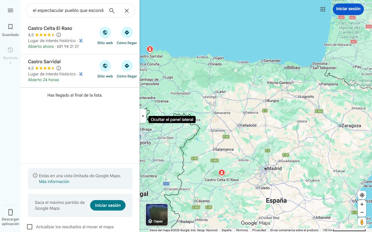Mapa de Este es el espectacular pueblo que esconde las ruinas celtas mejor conservadas de España
