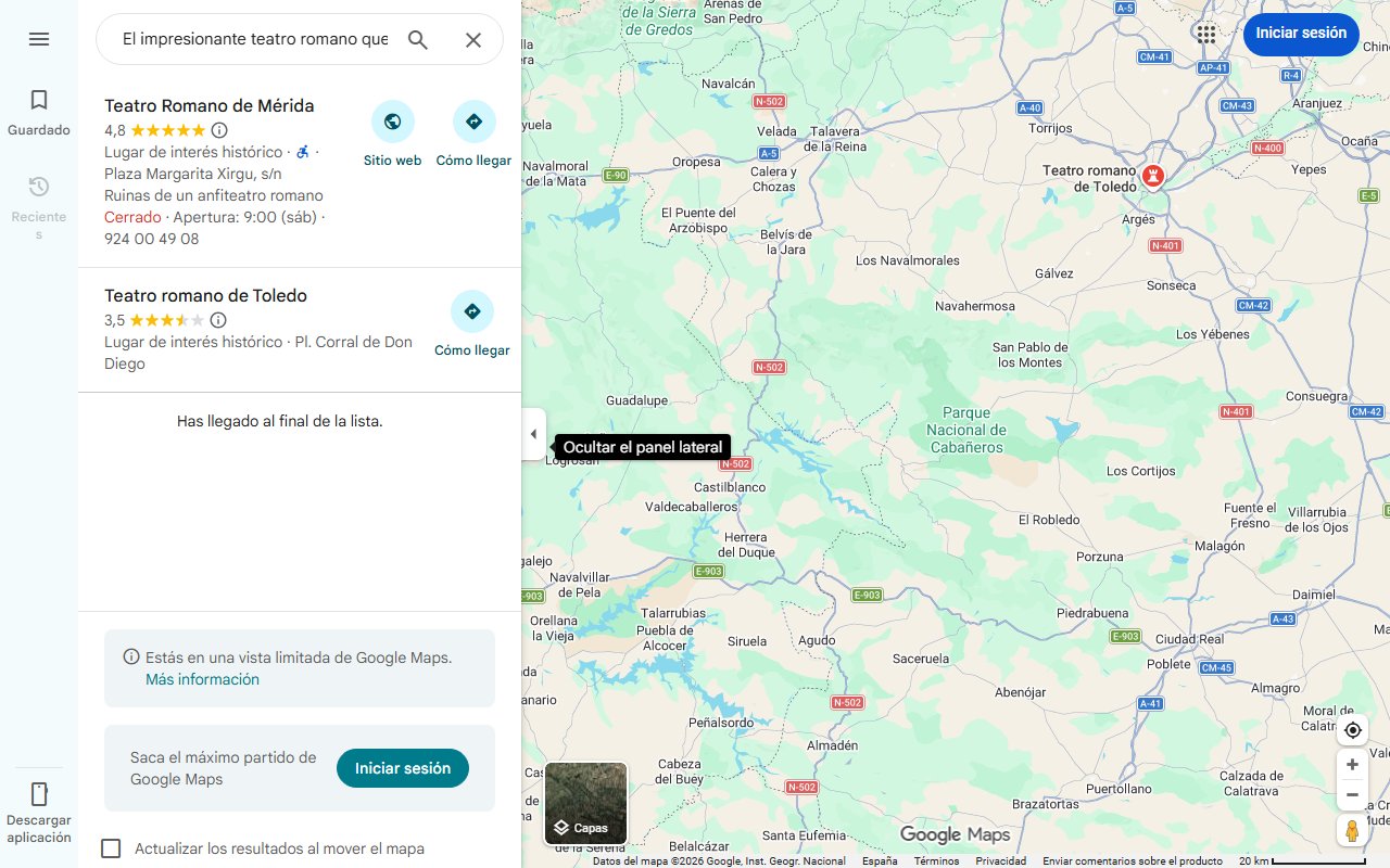 Mapa de El impresionante teatro romano que se halla en esta localidad de apenas un centenar de habitantes