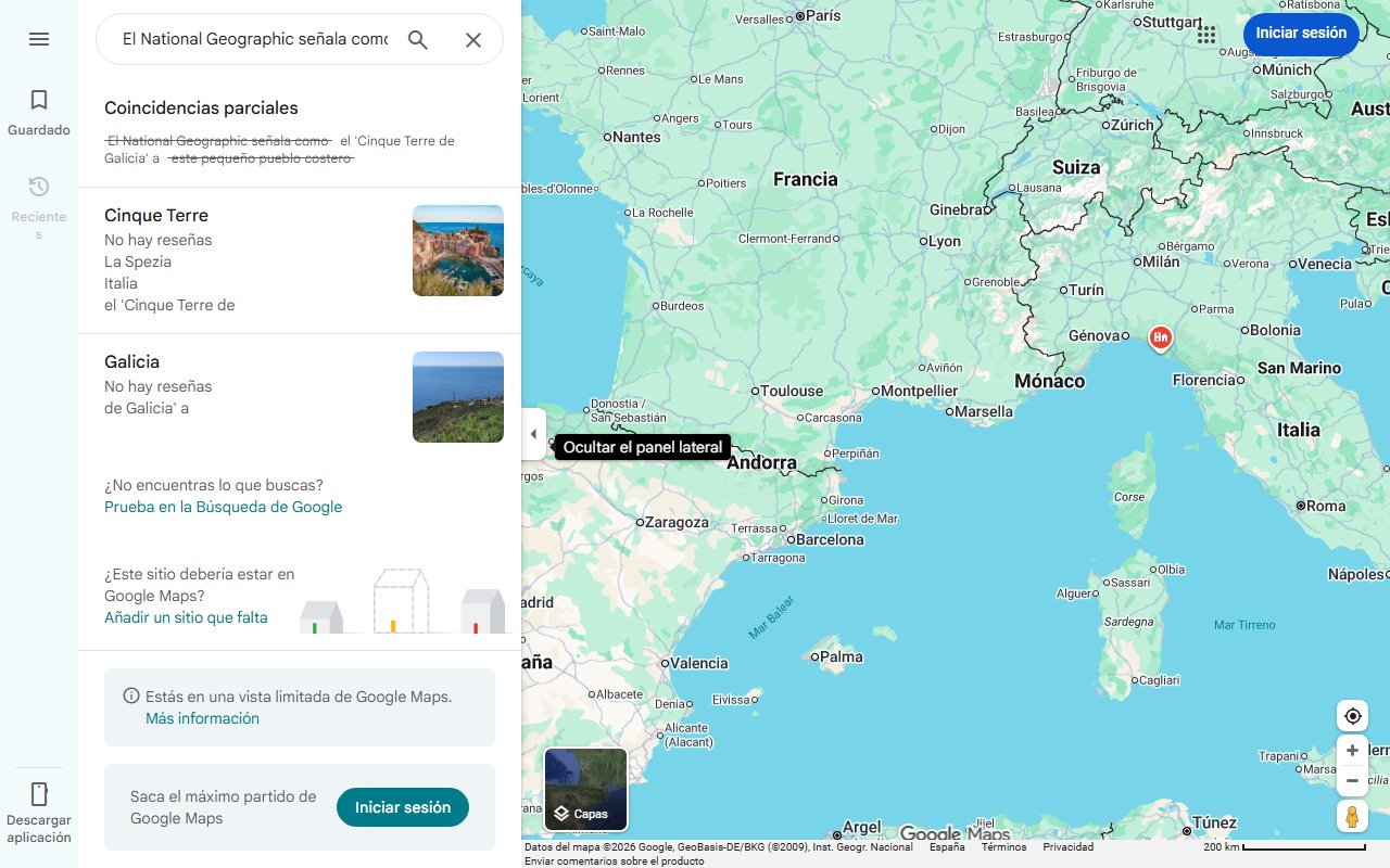 Mapa de El National Geographic señala como el 'Cinque Terre de Galicia' a este pequeño pueblo costero