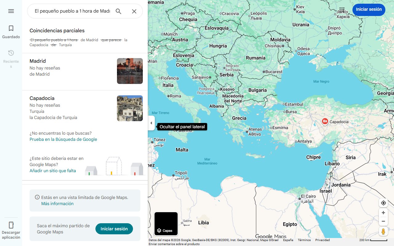Mapa de El pequeño pueblo a 1 hora de Madrid que parece la Capadocia de Turquía: un bonito paraje natural ideal para una escapada