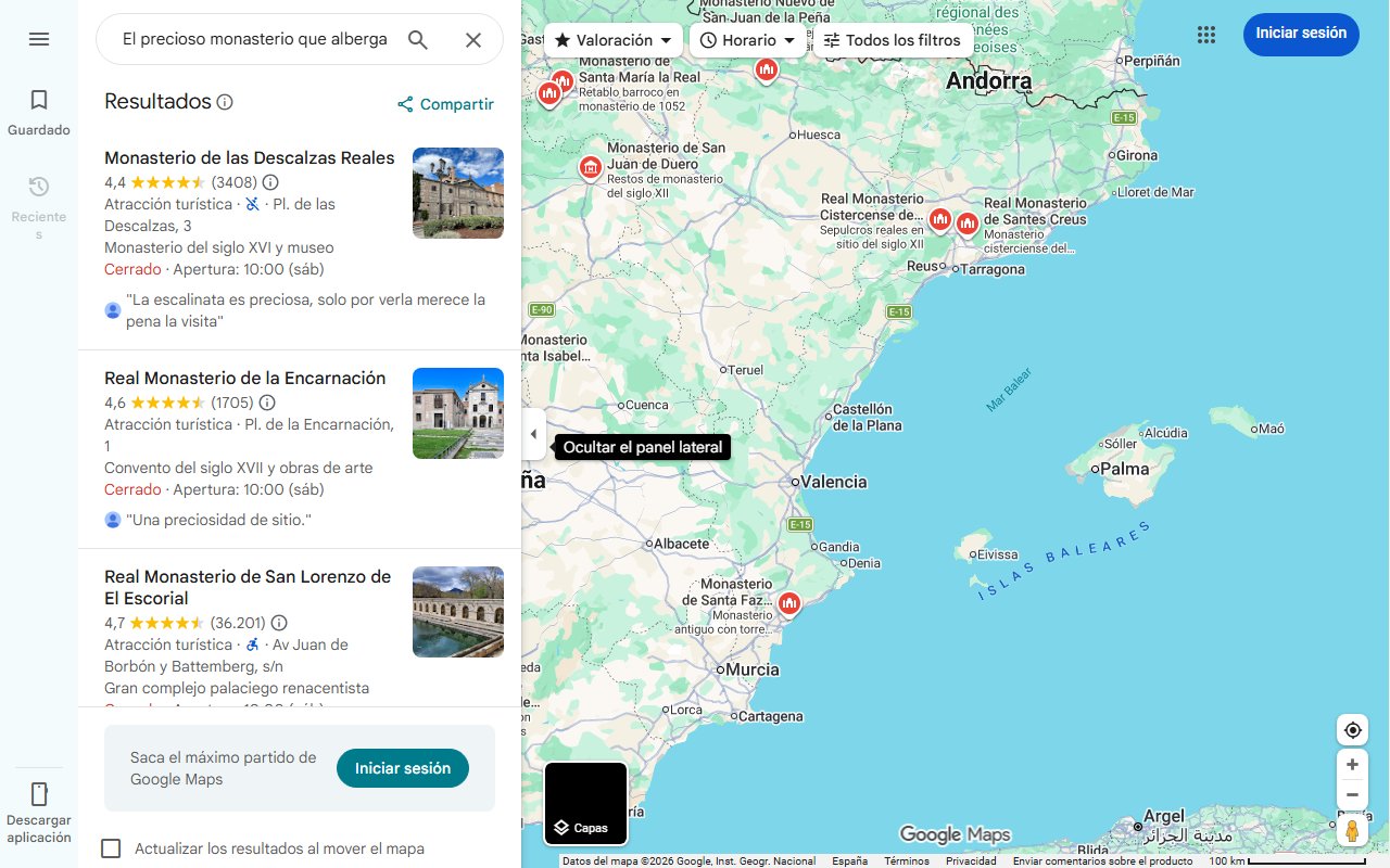 Mapa de El precioso monasterio que alberga el claustro más bonito de España