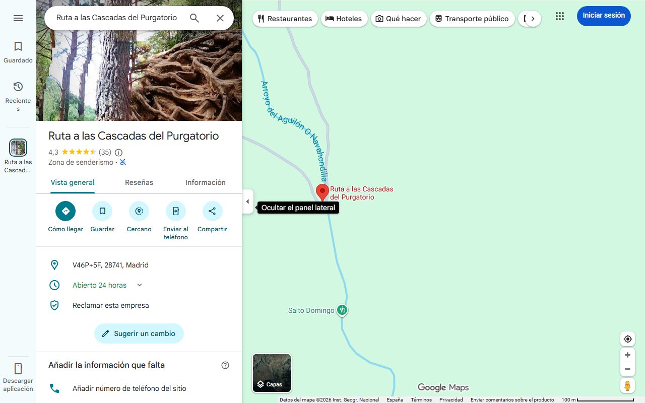 Mapa de Este es el primer Sendero Azul de la Comunidad de Madrid, una ruta sorprendente y sencilla