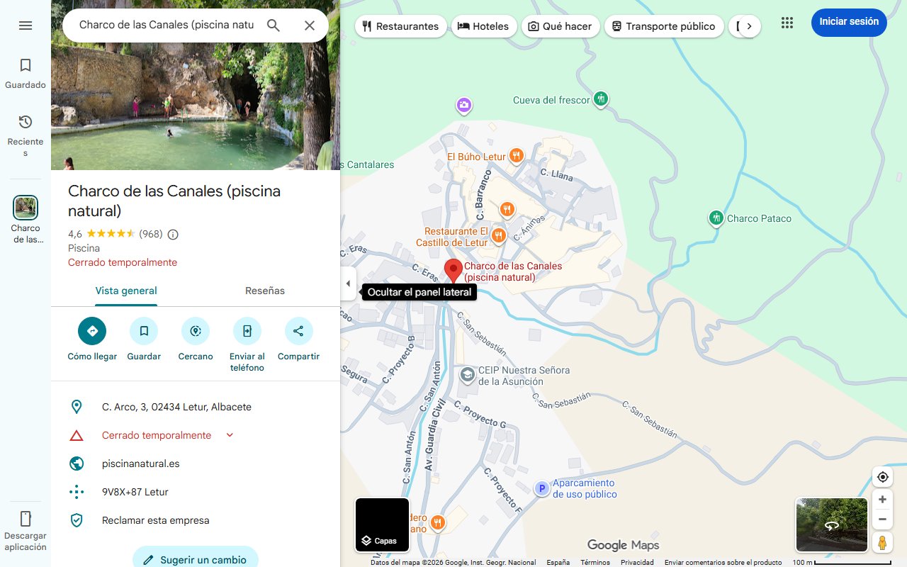 Mapa de El pueblo con piscina natural de Castilla-La Mancha elegido como uno de los más bonitos de España - ENCLM