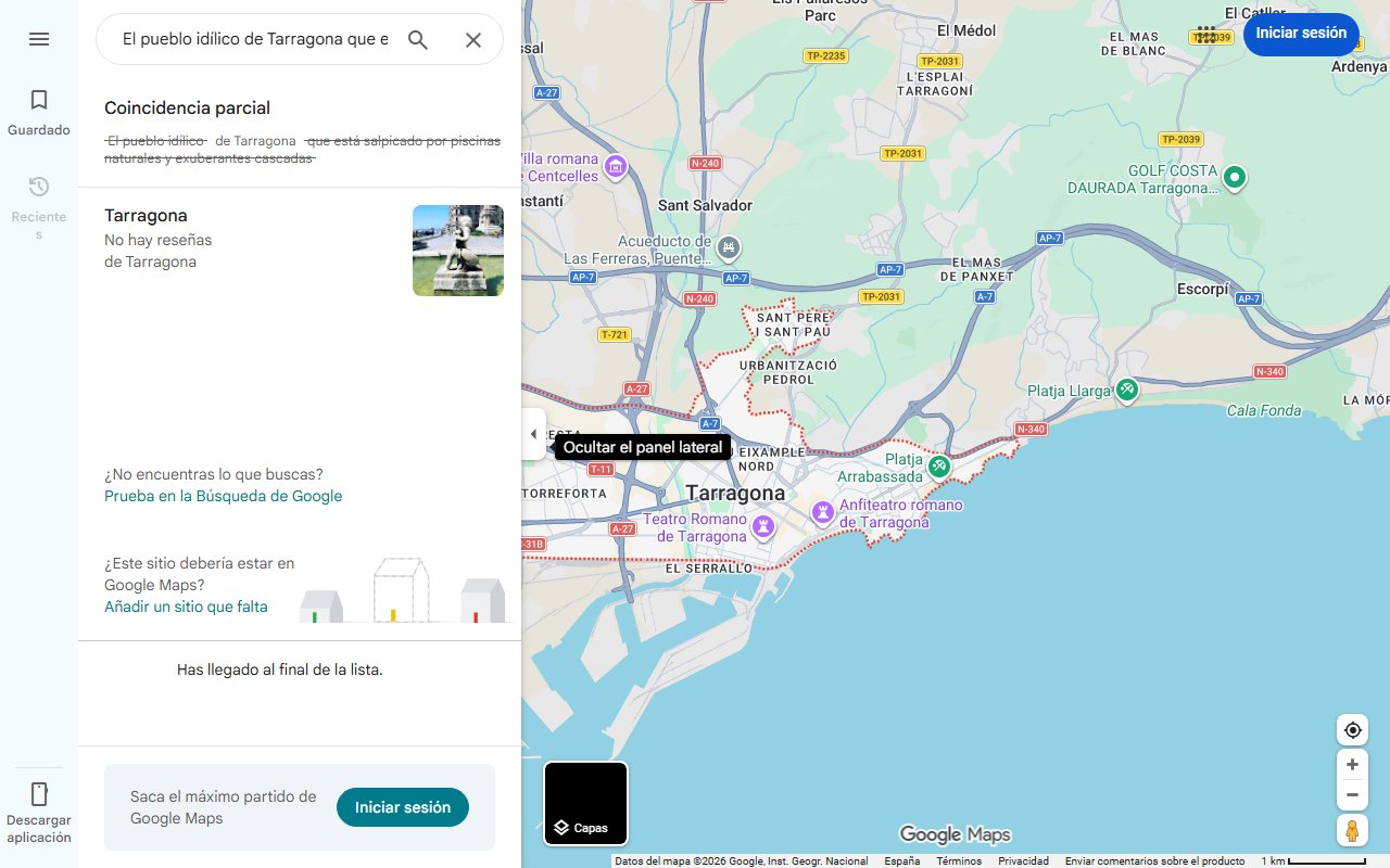 Mapa de El pueblo idílico de Tarragona que está salpicado por piscinas naturales y exuberantes cascadas: es perfecto para un verano en España