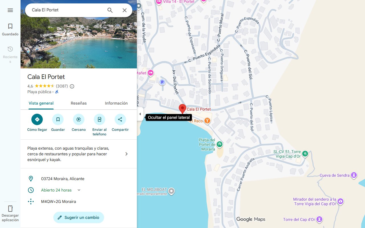 Mapa de El pueblo marinero con las mejores playas de la Costa Blanca, así es la joya escondida de Alicante