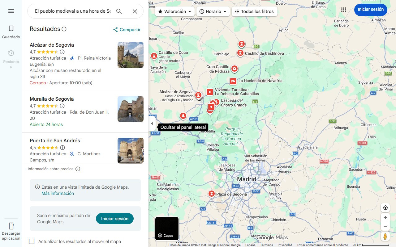 Mapa de El pueblo medieval a una hora de Segovia para visitar este fin de semana: naturaleza, puente romano y una torre con vistas | Mujerhoy