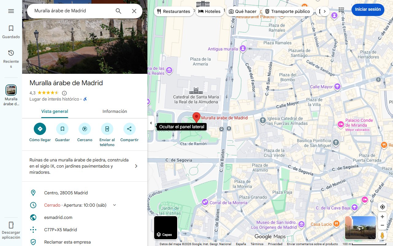 Mapa de El pueblo medieval con historia árabe rodeado de miradores y cañones: sus piscinas naturales son de otro mundo
