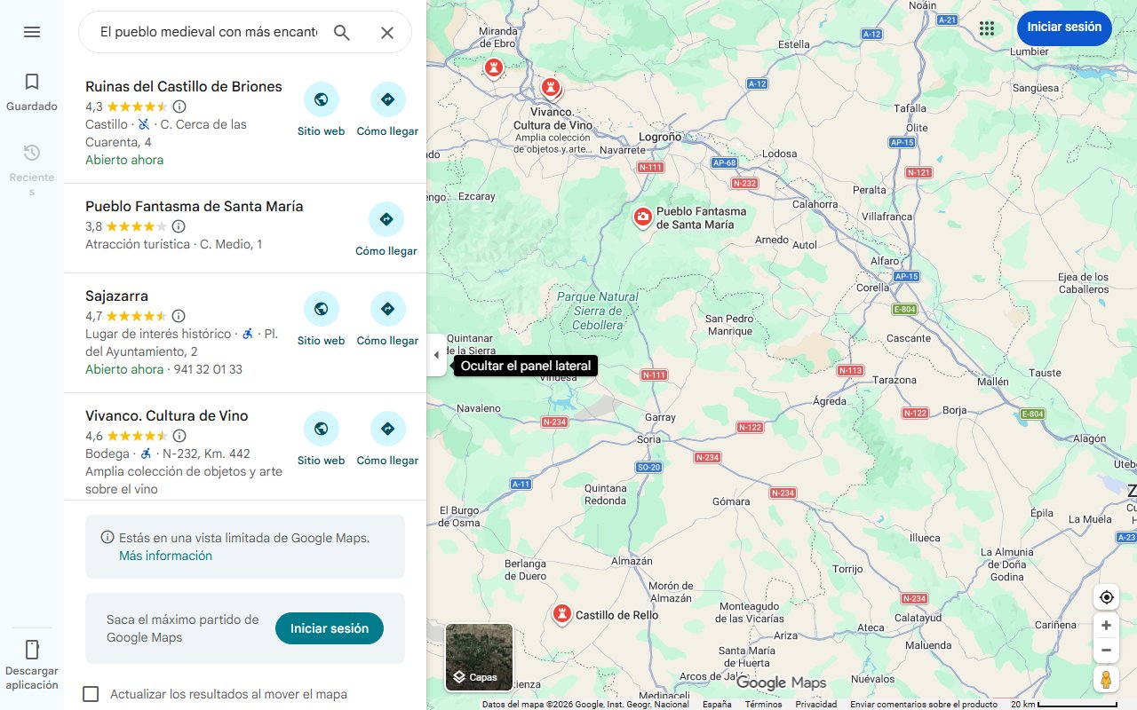 Mapa de El pueblo medieval con más encanto de La Rioja rodeado de murallas que merece la pena descubrir en verano: una villa declarada Conjunto Histórico Artístico