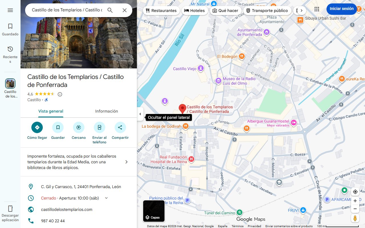 Mapa de El pueblo medieval con playa y dos iglesias que tiene el nombre más corto de España