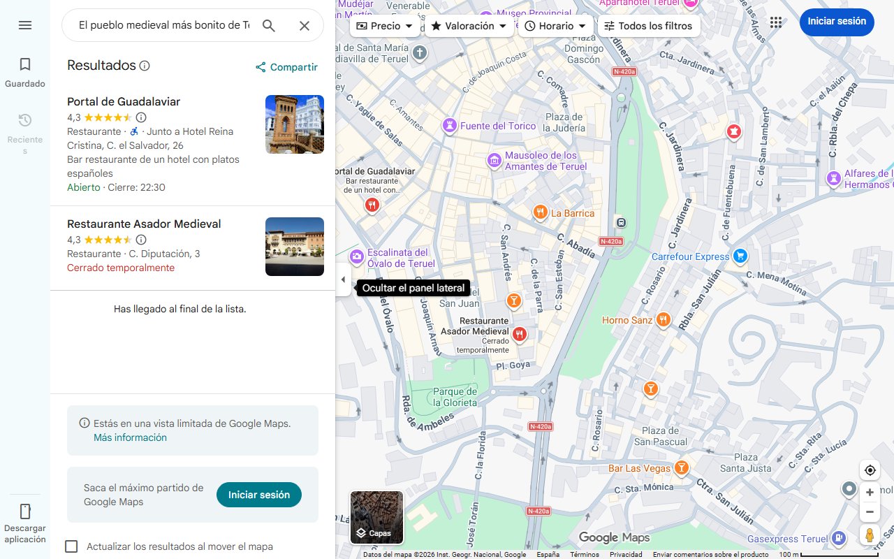 Mapa de El pueblo medieval más bonito de Teruel tiene el mejor restaurante de la provincia, un increíble castillo y solo 141 habitantes