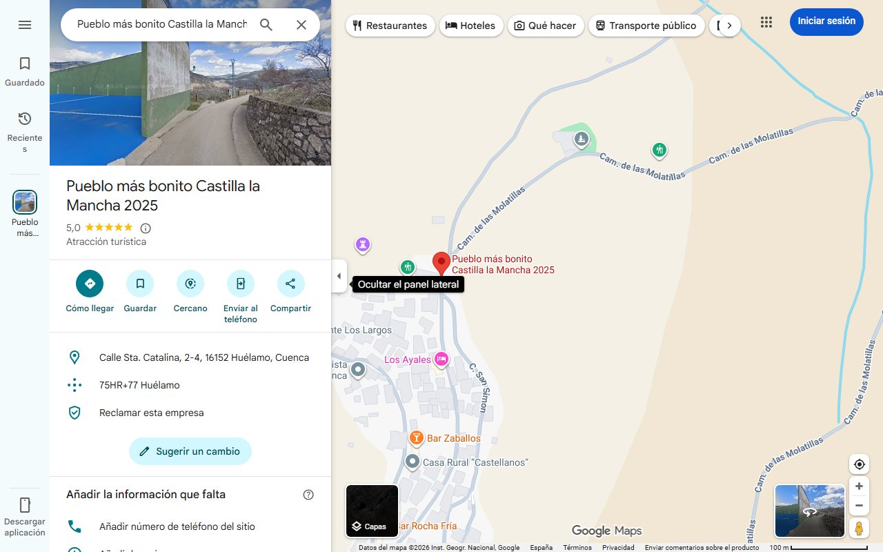 Mapa de Este es el pueblo más bonito de Castilla-La Mancha: tiene 